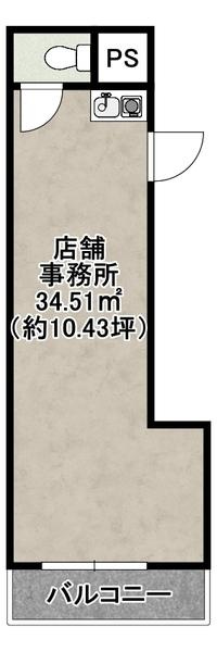 グランデSHの間取り|★34.51平米★