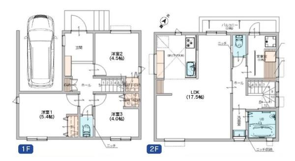 綾瀬市寺尾西１丁目の新築一戸建の間取り