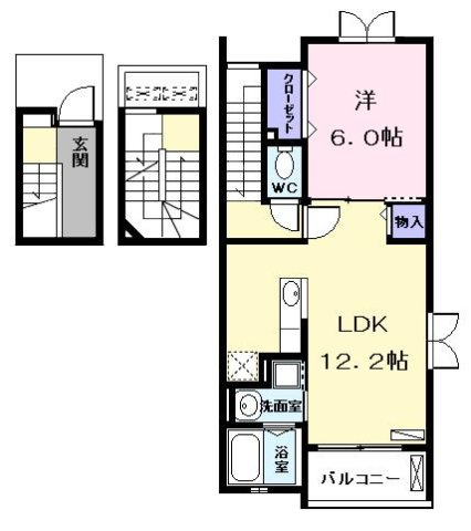 メゾンＭ＆Ｍ　Ⅱの間取り