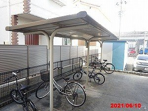 レオパレス当知のその他|屋根付き駐輪場