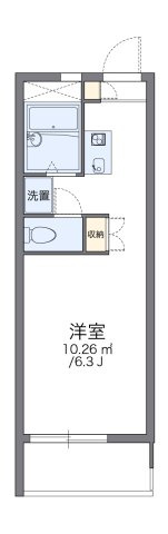 レオパレスグリーンハイツＢの間取り