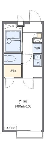 レオパレスカーツの間取り