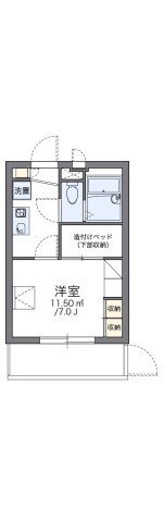 レオパレス天満の間取り