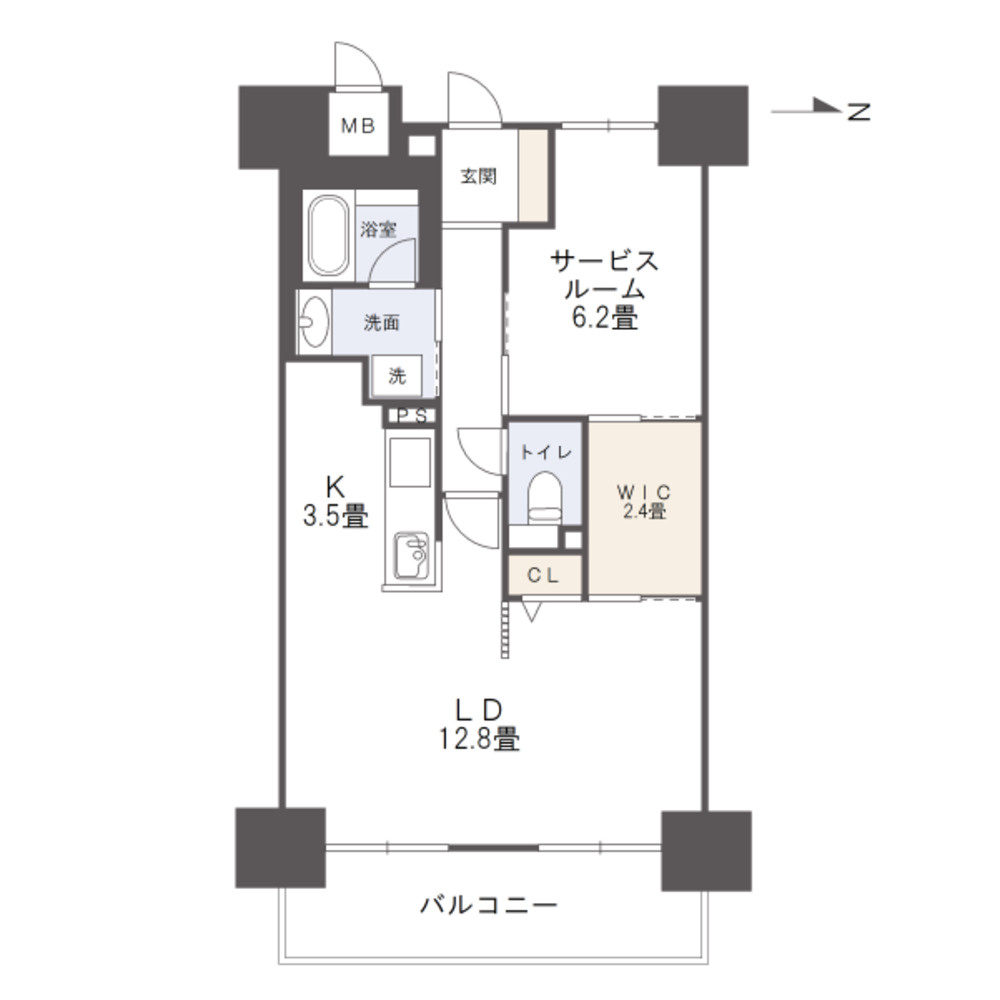 アルファステイツ岡山駅西の間取り