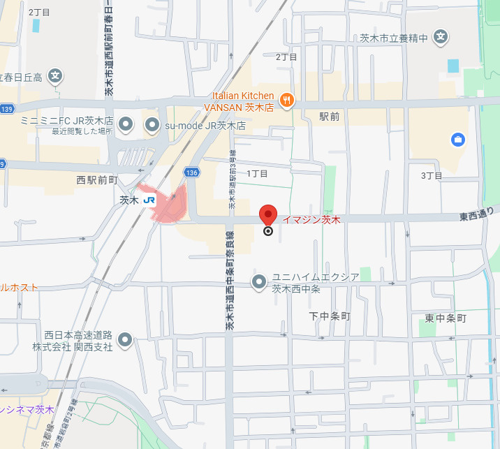 イマジン茨木の地図