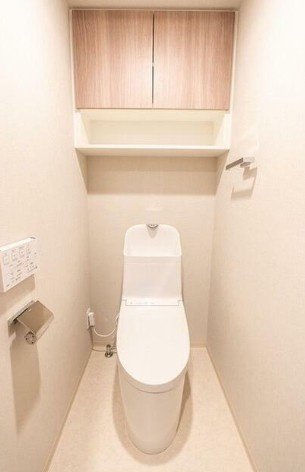 新宿区愛住町の賃貸マンションのトイレ