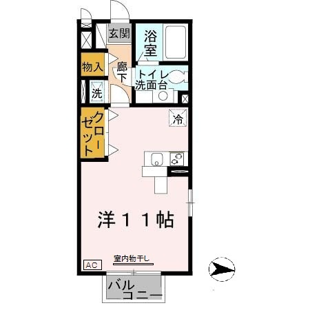 ラーゼンヴィラⅠ棟の間取り