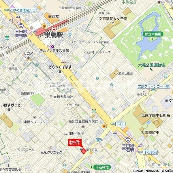 ジオ文京千石の地図
