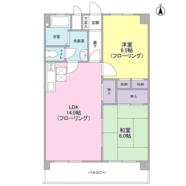 東久マンションの間取り