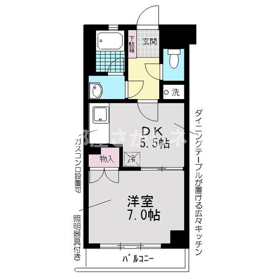 ＢＩ　ＣＡＳＴＬＥ　ＮＡＫＡＮＯ【おとり物件なし】#学生・社会人にオススメ！初期費用分割払いOK！の間取り