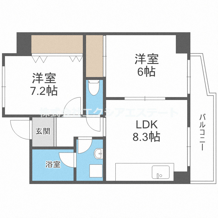 サイプレス住之江の間取り