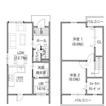 村野本町テラスの間取り