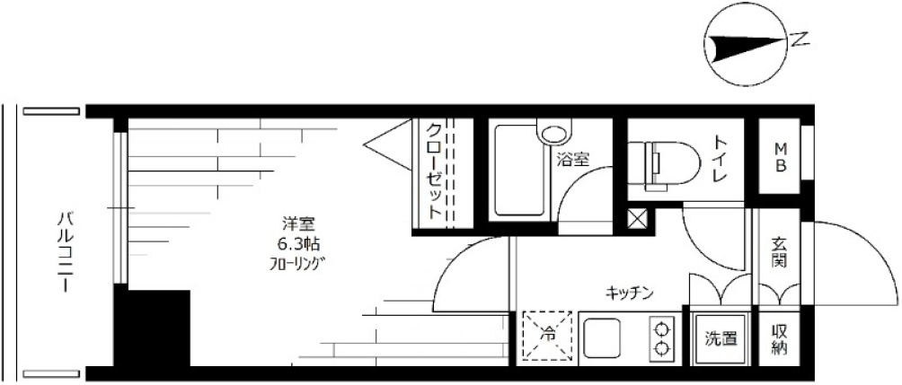 スパシエ練馬アヴィニティーの間取り