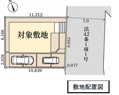 川越市神明町　未入居中古戸建の区画図