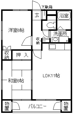 エルコートの間取り