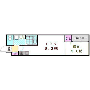 【間取り】 | H-maison衣摺Ⅳ