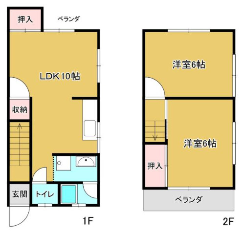 生駒市谷田町のテラスの間取り