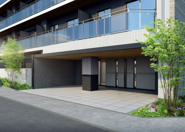 文京区関口３丁目の賃貸マンションのエントランス