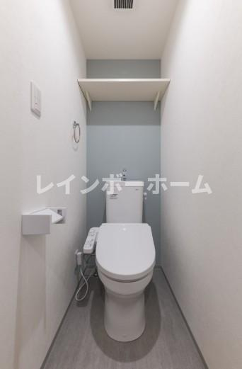 つばめハウス南流山特典：仲介手数料が半額です!!のトイレ|コンパクトで使いやすいトイレです