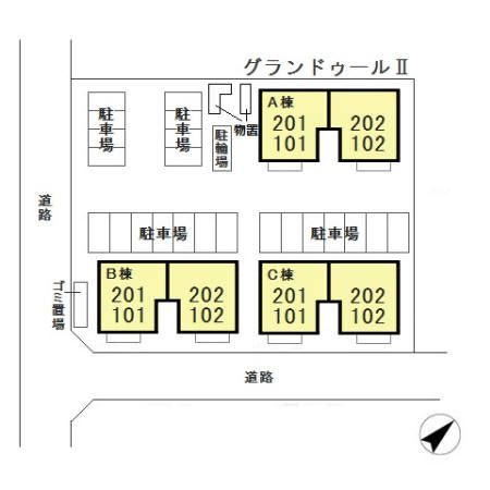 グランドゥールⅢの区画図