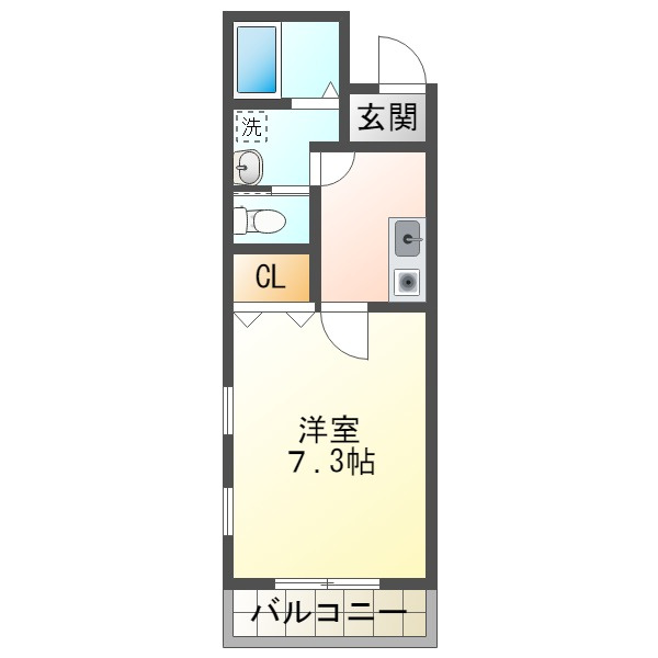 サンマリン海岸通の間取り
