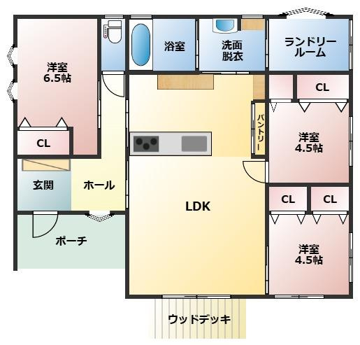都城市南横市町の中古一戸建の間取り