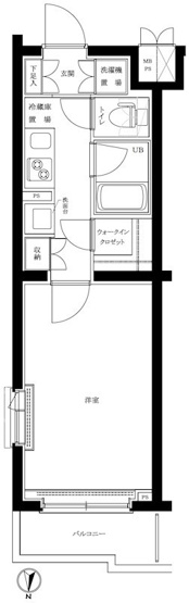 【間取り】 | ルーブル西蒲田参番館