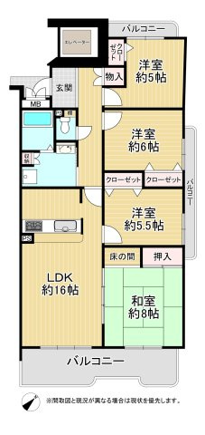 久岐の浜シーサイドファイラム21・5街区1号棟（C-40）の間取り