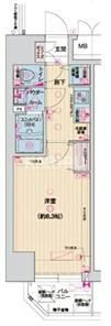 ソルテラス都島本通の間取り