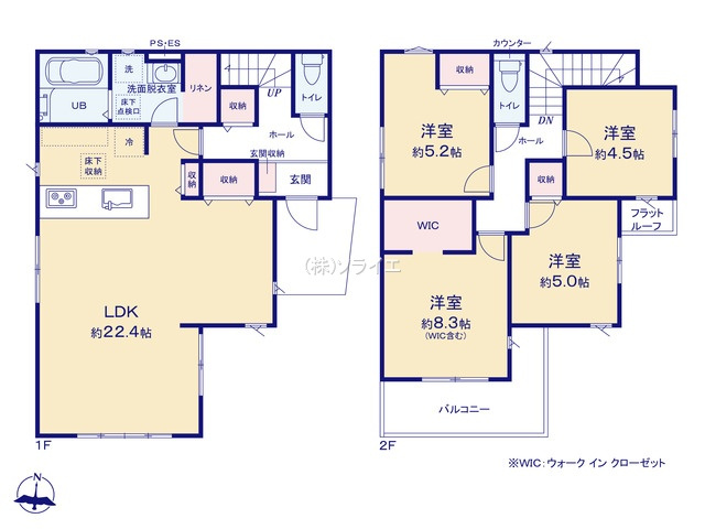 所沢市山口8期　新築戸建の間取り