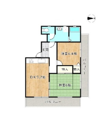 姫路市下寺町の中古マンションの間取り