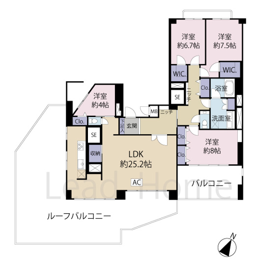 【間取り】 | シーアイマンション駒場Ｂ棟