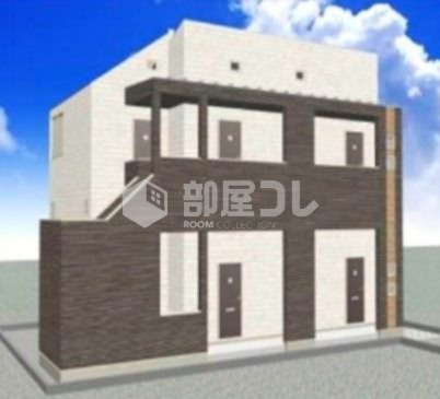ハーモニーテラス中丸町の外観|完成パース
