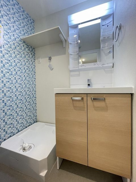 福岡市早良区野芥２丁目のアパートの洗面所