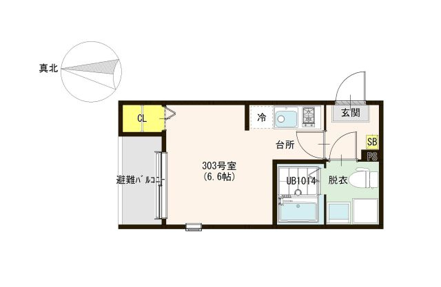 福岡市早良区野芥２丁目のアパートの間取り
