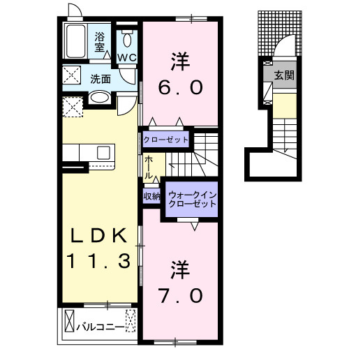 【間取り】 | リヴァーサ　Ｂ