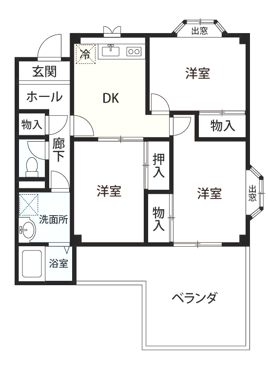サントップタウンズ1号棟の間取り