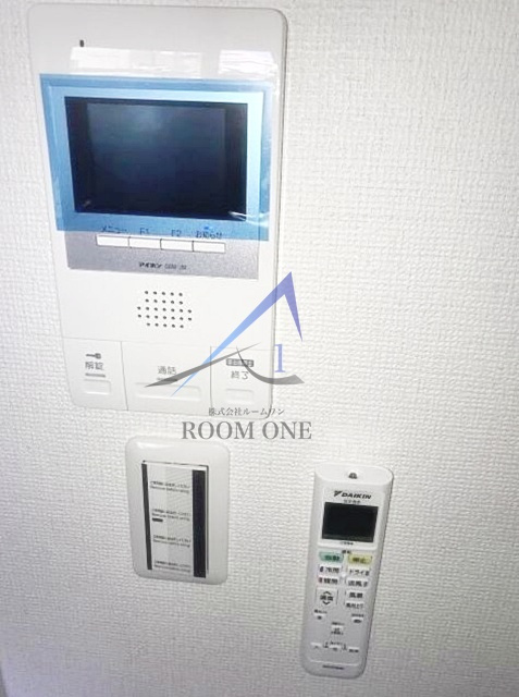 サンレイ市ヶ谷のセキュリティ|モニター付きインターホンです。