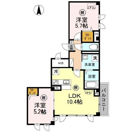 skye浦和仲町の間取り