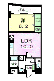 ラポール西大島　ウエストの間取り