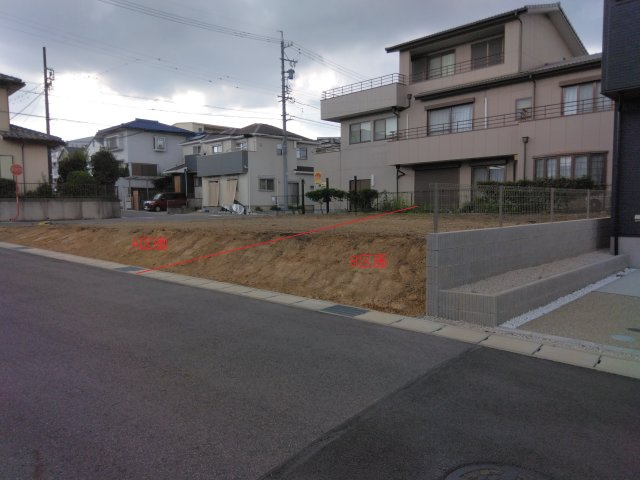 【トーヨーホーム売主/条件付】豊明二村台七丁目　A/B区画の前面道路含む現地写真|B区画　現地写真