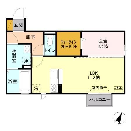 セジュール千波の間取り