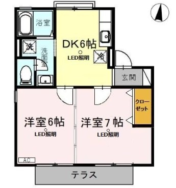 タウンコート（鶴ヶ島）の間取り