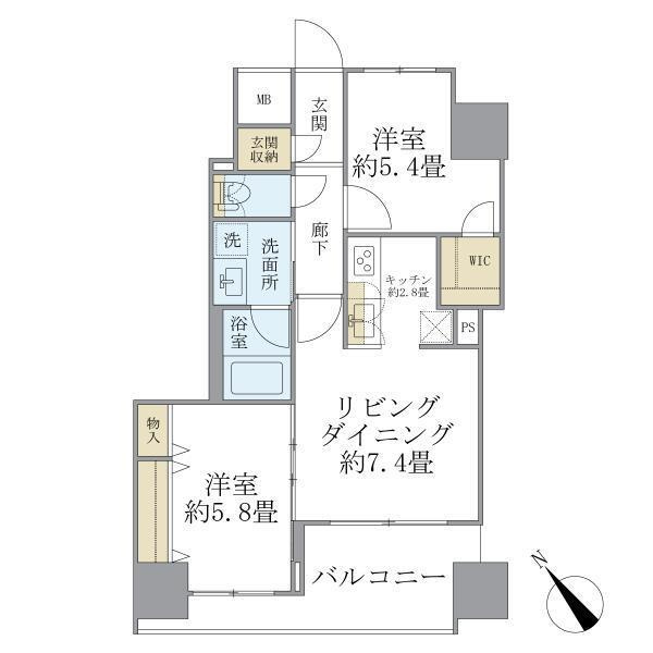 豊島区南長崎５丁目の賃貸マンションの間取り