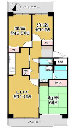舞子パーク・ホームズの間取り