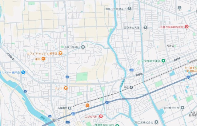 姫路市網干区宮内　　山陽電鉄「平松駅」徒歩13分の地図