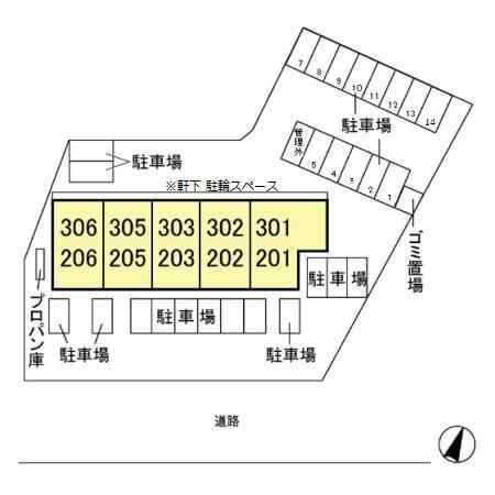 オークス皇山道の区画図