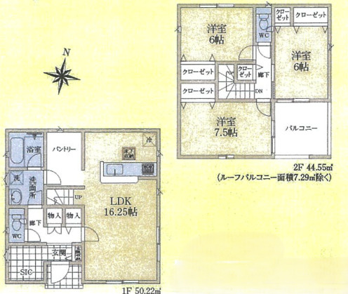 飯能市笠縫第24　全5棟　新築戸建　クレイドルガーデンの間取り