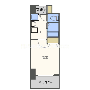 プレサンス心斎橋ザ・スタイルの間取り