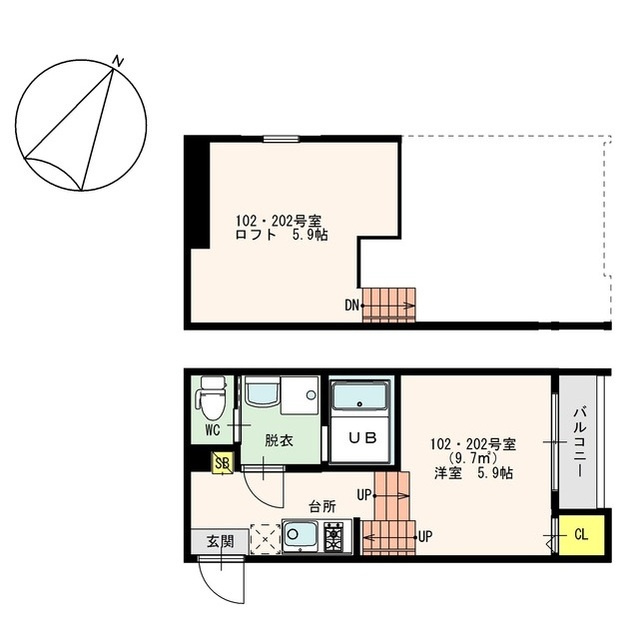 福岡市博多区吉塚５丁目のアパート
